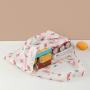 ZX008 Recycled Folding Shopping Bag Nylon Waterproof Storage Bag Multicolor Printed Grocery Washable Tote Bag Picnic Camping
