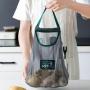 Gelory Polyester Mesh Hanging Bag Reusable Grocery Eco Shopping Tote Kitchen Fruits Vegetables Storage Bags