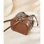 Fashion Winter Messenger Bag Leopard Print Canvas Drawstring Bag Ladies Bucket Tote Handbag Women Office Shoulder Bag Crossbody