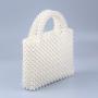 Custom design acrylic resin handmade large capacity tote bag Hot Selling fashion party wedding evening purse handbag pearl bags
