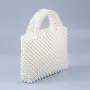 Custom design acrylic resin handmade large capacity tote bag Hot Selling fashion party wedding evening purse handbag pearl bags