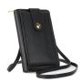 ZR864 Fashion Ladies Wallet Woman Bag Mobile Phone Bag Solid Color Leather Card Holder Wallet Messenger Shoulder Strap Bag