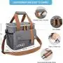 Customized Logo Insulated Thermal Bags Soft Tote Bento Lunch Box Portable Picnic Cooler Bag with Shoulder Strap