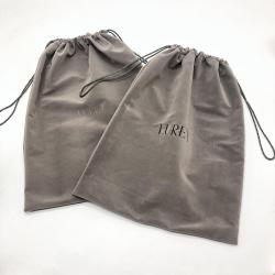 Wholesale High End Durable Custom Velvet Clothes Dust Packaging Shopping Bag Storage Gift Velvet Drawstring Pouch