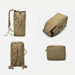 ZF053 Fashion Large-capacity Shoulder Bag Men Outdoor Travel Sports Bag Trend Breathable Polyester Canvas Handbag Backpacks