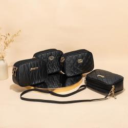 Premium Quality texture bag ladies messenger bags pu leather wholesale embroidery fashion large capacity women's shoulder bag