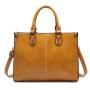 2024 Custom Women Luxury Leather Tote Hand Bag For Ladies Minimalist With Shoulder Strap