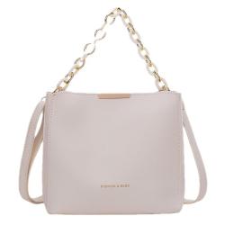 HR485 Women's Popular Tote Bag New Fashion Letters Chain Portable Bucket Bag PU Leather Versatile One Shoulder Crossbody Bag