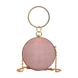 CCF708 Women's Round Ball Shaped Dinner Bag Rhinestone Chain Shoulder Bag For Women  Evening Luxury Clutch Bags For Party