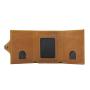 Slim pop up credit card wallet retro genuine leather rfid pop up smart wallet for men