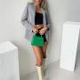 Wholesale Factory Pu Vegan Leather Fashion Small Ladies Handbags Metal Chain Crossbody Bags For Women