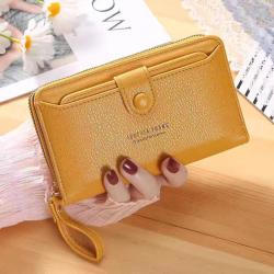 2024 New Korean Version Long Zipper Wallet Large Capacity Multi-card Holder Coin Purse Wallet For Women carteras para mujer
