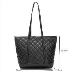 Gelory Customized  Trendy Ladies PU Shoulder Hand Bag Fashion Large Capacity Custom PU Leather Tote Bag Handbag