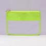 RTS Travel Snacks Chenille Patch Flat Nylon Transparent Cosmetic Makeup Clear Pouch With Zipper Nylon Pouch Bag