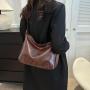2024 New Vintage Bags Pu Leather Fashion Crossbody Shoulder Bags for Women Large Capacity Custom Handbag Designer Bucket Bag