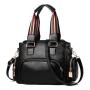 2024 Retro women's bag new large capacity Boston bags casual handbag soft PU leather bag for women