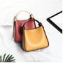 Custom Genuine Leather Luxury Women Designer Bags Ladies Bucket Bag Tote Handbags