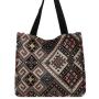 Canvas Large Capacity Tote Bag Women'S New Fashion Ethnic Style Carrying Mommy Bag Student Class Shoulder Bag