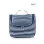 Gelory Stripe Travel Wash Bag Womens Toiletry Pouch Organizer Shaving Cosmetic Case Waterproof Storage Bag