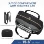 LOVEVOOK 2023 Upgrade Nylon Overnight Weekender Tote Bag with Toiletry Purses for Women Cute Large Travel Luggage Duffel Bags