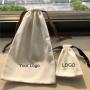 Customized High End Handbag Dust Cover Bag, Cotton Gift String Bag