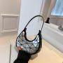 2024 new small bag female fashion shoulder bag for women popular pu crescent bag ladies handbag