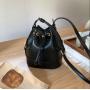 Factory Wholesale Retro Luxury Bag High Quality PU Leather Crossbody Bag Drawstring Design Bucket Bag