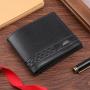 Men's Ultra-Thin Leather Wallet Large-Capacity Business Card Bag Youth Multifunctional Waterproof New Wholesale Short