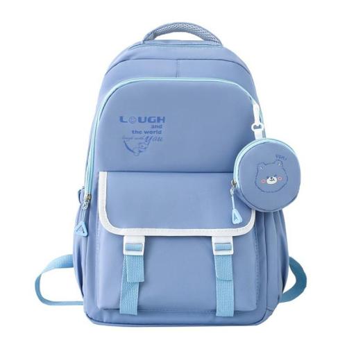 ZR834 New Fashion Girls Schoolbag Nylon Waterproof Backpack Custom Logo High Quality Schoolbag Travel Student Zipper Laptop Bag