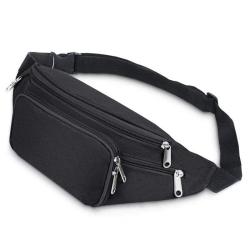 Promotion High Quality Outdoor Sport Fanny Waist Pack Travel Hiking Adjustable Waist Bag With 4 Zipper Pocket