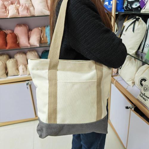 2023 New Arrival Custom Size Canvas Tote Bag Women's Tote Bags with Custom Printed Logo