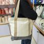 2023 New Arrival Custom Size Canvas Tote Bag Women's Tote Bags with Custom Printed Logo