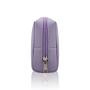 Custom waterproof travel toiletry bag leather cosmetic make up bag leather travel cosmetic pouch