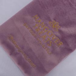 Custom Embroidery Printed Velvet Jewelry Bag Drawstring Pouch Small Gift Perfume Storage Velvet Bag