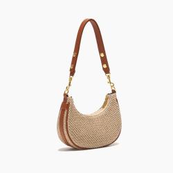 2024 Wholesale Woven Straw Shoulder Hobo Bag For Women Underarm With Adjustable Handle
