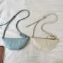 Wholesale New Korean Shoulder Messenger Bag High Quality Cute Dumpling Bag PU Leather Moon Bag
