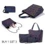 LOVEVOOK designer Ladies Hand bags Set Geometric Luminous reflective Bag fashion luxury Women Purse and Handbags 2021