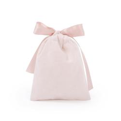 In-Stock Fashionable Vintage Lady Cotton Dust Bag with Ribbon Drawstring Blank Jewelry Lipstick Storage