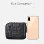 Carteras Dompet Custom Luxury Genuine Real Crocodile Skin Leather Men Women Short Zipper Coin Money Purse Card Holder Wallets