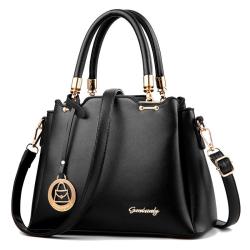 Simple bucket shoulder handbag
