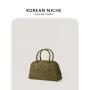 New fashion trend Dinner bag  Faux suede hand bags  pure color simple large capacity luxury handbags for women