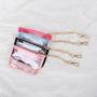 Custom Designer Stock Fashion Cute Mini Coin Purse PVC Wallet Classic Keychain Personalized Clear Coin Zipper Purses