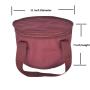 Outdoor Picnic Polyester Red Round Thermal Bag Reusable Insulated Lunch Cooler Bag