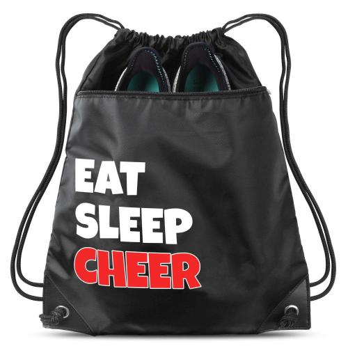 Gelory Promotional Custom Logo Eco Friendly Water Resistant Polyester Gym Drawstring Backpack Bag