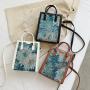 Customized Printed Purse Luxury Hand Bags Shoulder Basket Tote Handbag