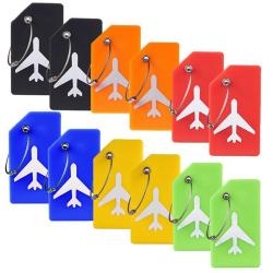 DC038 Luggage Tags for Suitcases Travel Accessories Name Tags Wholesale Suitcase ID Name Card Silicone Baggage Boarding Tags