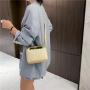 Women's Small Bag 2024 New Korean Fashion Knitted Handbags Ladies Crossbody Shoulder Bag Trendy Female Beach Grass Woven Bag