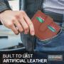 Slim Wallet Leather Bifold RFID Blocking Credit Card Holder Keychain Zipper Coin Pocket ID Window for Women Wallet