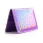 KHF003 2023 Laser Sequins PU Passport Bag Money Holder Multifunctional ID Bag Creative Fresh Passport Bag