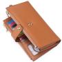 2024 New PU Leather Wallet Women's Long Multifunctional Simple Zipper Clutch Bag Mobile Phone Bag Wallet